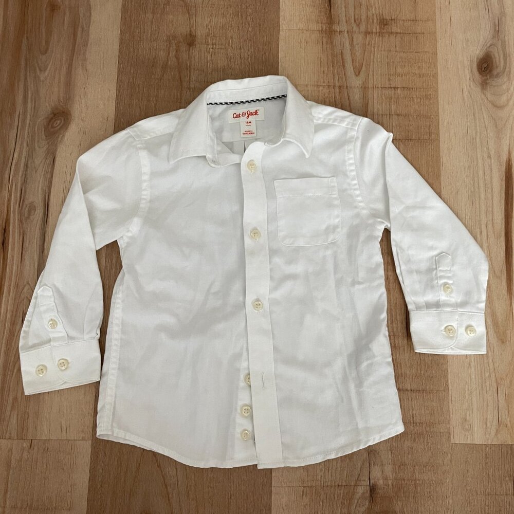 White button-down shirt